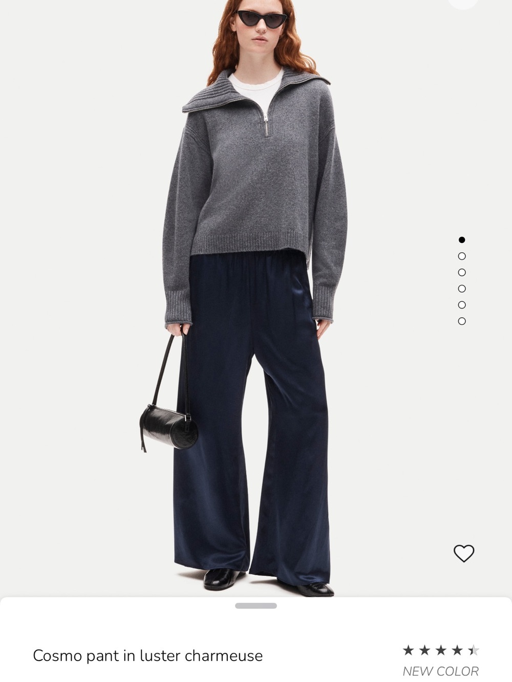 JCrew Cosmo pant in luster charmeuse NWT